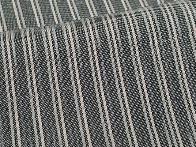 平和屋着物●上質な紬　縞　正絹　逸品　CAAZ8207vf