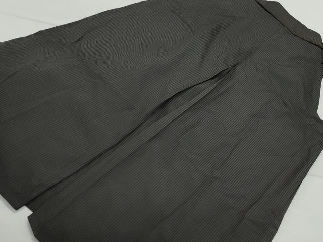 平和屋着物●男性　馬乗り袴　間道　正絹　逸品　CAAZ1105vf 平和屋着物○男性 馬乗り袴 間道 正絹 逸品 CAAZ8210vf