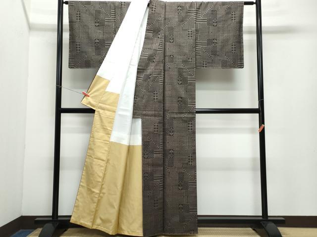 平和屋着物●本場大島紬　7マルキ　吉祥文　正絹　逸品　未使用　CAAZ8216vf
