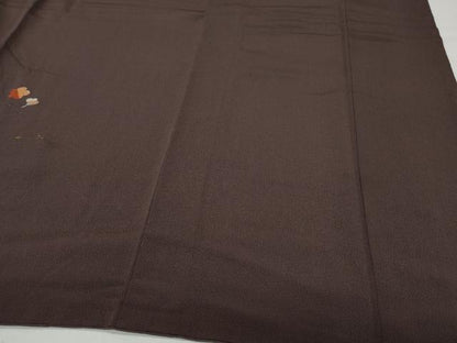 平和屋着物●訪問着　刺繍　溢れ松葉楓花文　金彩　鬼しぼ縮緬　正絹　逸品　CAAZ8220vf
