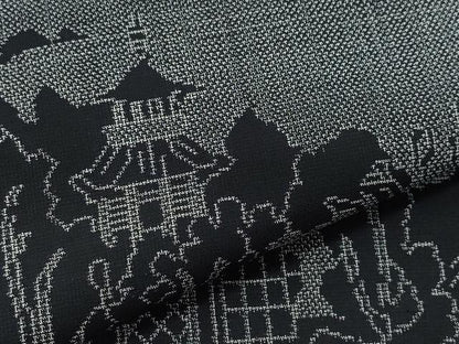 平和屋着物●本場大島紬　9マルキ　風景文　正絹　逸品　CAAZ8221vf