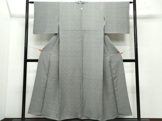 平和屋着物○江戸小紋 鮫小紋柄 黒地 正絹 逸品 CAAZ8222vf