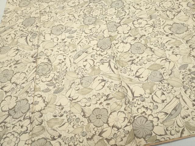 平和屋着物●上質な小紋　胴抜き仕立て　紬地　辻が花　さが美扱い　正絹　逸品　CAAZ8250vf 平和屋着物○上質な小紋 胴抜き仕立て 紬地 辻が花 さが美扱い 正絹