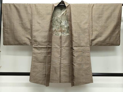 平和屋着物●男性　本場大島紬　アンサンブル　霞文　正絹　逸品　CAAZ8281vf