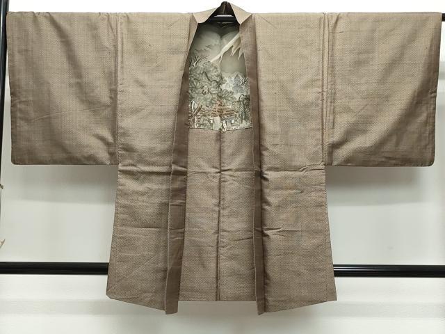 平和屋着物●男性　本場大島紬　アンサンブル　霞文　正絹　逸品　CAAZ8281vf