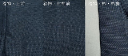 平和屋着物●男性 本場大島紬 アンサンブル 80亀甲 総詰め 正絹 逸品 CAAZ8282vf