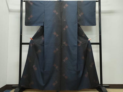 平和屋着物●本場大島紬　9マルキ　簪　正絹　逸品　CAAZ8303vf