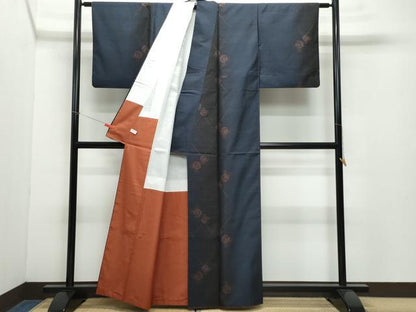 平和屋着物●本場大島紬　9マルキ　簪　正絹　逸品　CAAZ8303vf