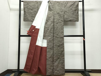 平和屋着物●本場大島紬　7マルキ　雲取り霞文　まるやま扱い　正絹　逸品　CAAZ8306vf