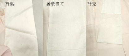平和屋着物●長襦袢　無双仕立て　飛鶴松梅文　金彩　正絹　逸品　CAAZ8323vf