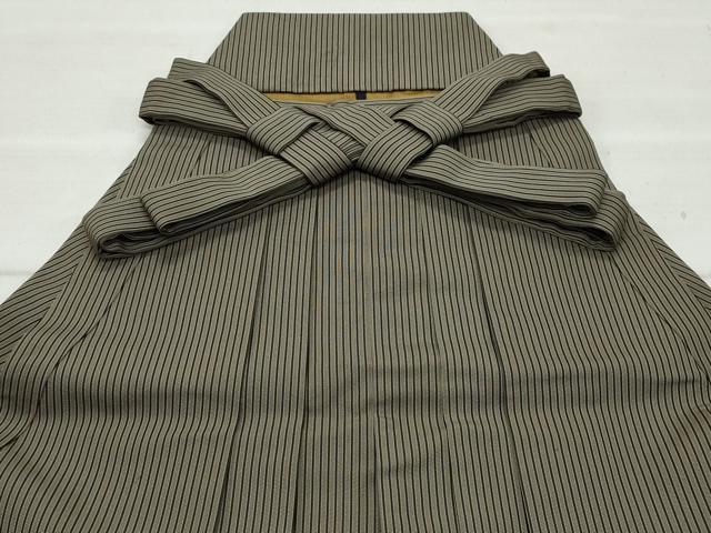 平和屋着物●男性 馬乗り袴 間道 正絹 逸品 CAAZ8329vf