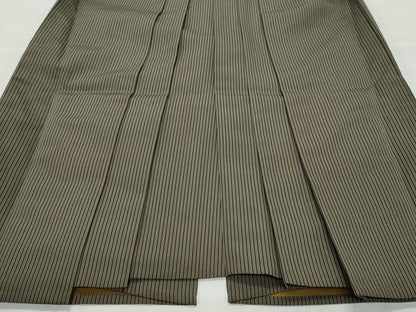 平和屋着物●男性 馬乗り袴 間道 正絹 逸品 CAAZ8329vf