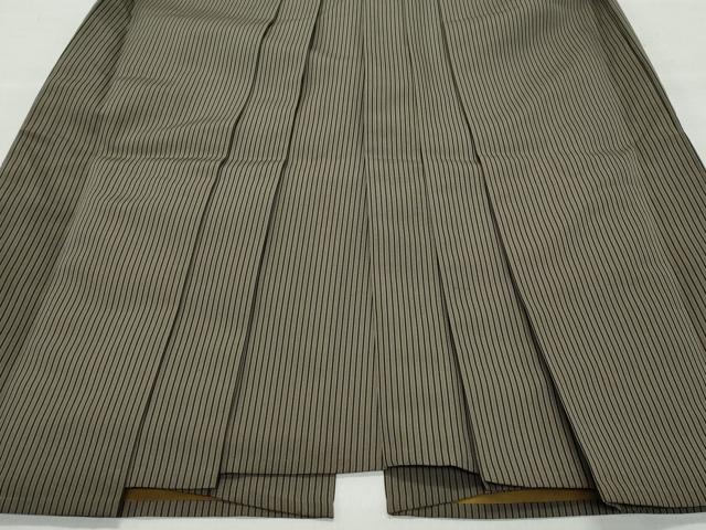 平和屋着物●男性 馬乗り袴 間道 正絹 逸品 CAAZ8329vf