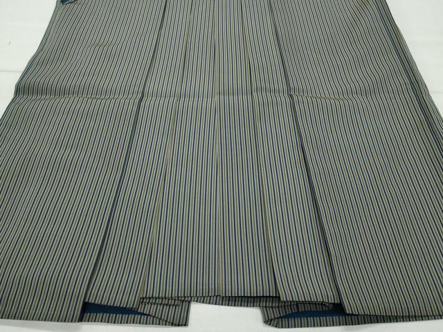 平和屋着物●男性 馬乗り袴 縞 正絹 逸品 未使用 CAAZ8330vf