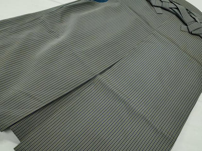 平和屋着物●男性 馬乗り袴 縞 正絹 逸品 未使用 CAAZ8330vf