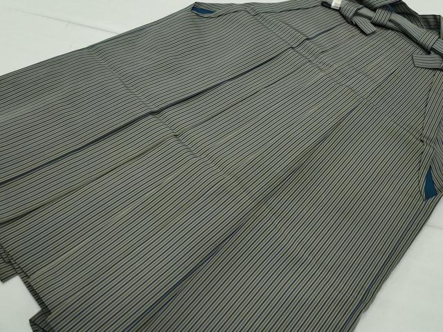 平和屋着物●男性 馬乗り袴 縞 正絹 逸品 未使用 CAAZ8330vf