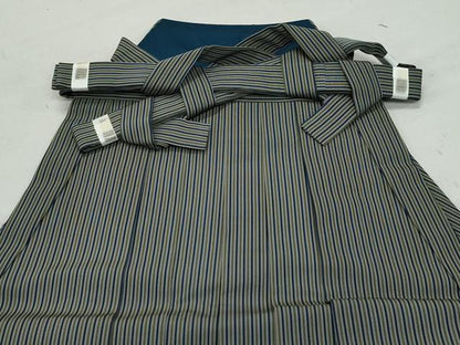 平和屋着物●男性 馬乗り袴 縞 正絹 逸品 未使用 CAAZ8330vf