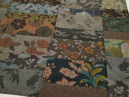 平和屋着物●小千谷紬 綾織紬 百柄 証紙付き 正絹 逸品 CAAZ8341vf