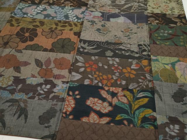 平和屋着物●小千谷紬 綾織紬 百柄 証紙付き 正絹 逸品 CAAZ8341vf