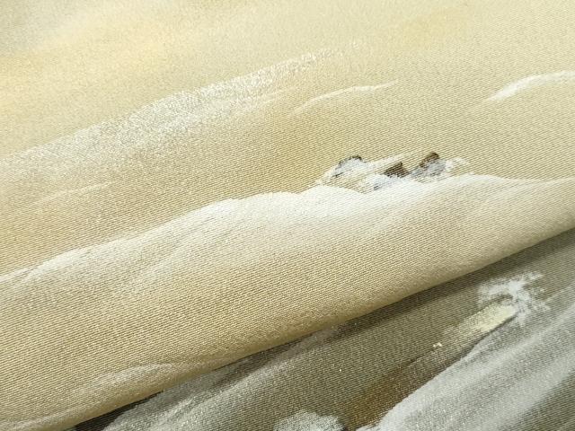 平和屋着物●豪華色留袖　作家物　手描き　千畳敷　立波文　金銀彩　正絹　逸品　CAAZ8347vf
