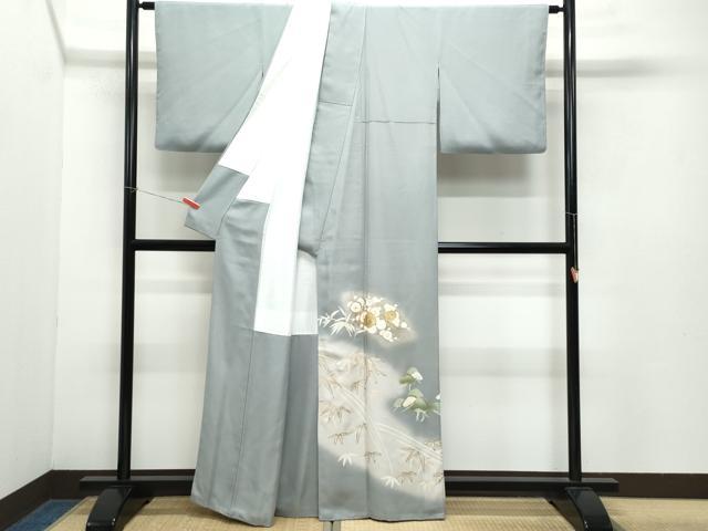 平和屋着物●豪華色留袖 作家物 駒刺繍 松竹梅 暈し染め 金彩 正絹 逸品 CAAZ8348vf