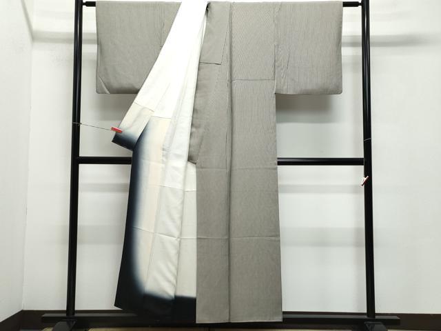 平和屋着物●上質な小紋 縞 正絹 逸品 CAAZ8374vf