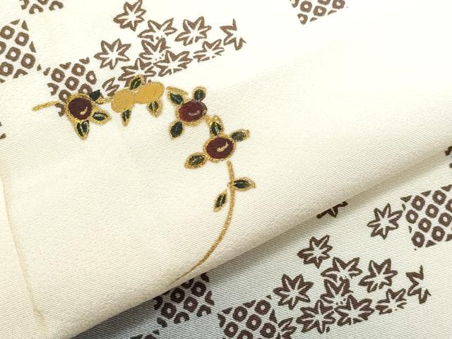 平和屋着物●訪問着 草花文 金彩 正絹 逸品 CAAZ8399vf