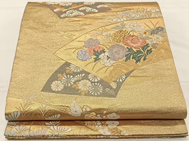 平和屋着物◎西陣 六通柄袋帯 唐織 嵯峨野春秋 金銀糸 正絹 逸品 CAAZ8505qv
