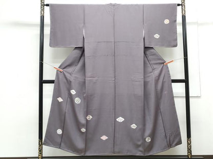平和屋着物●山口美術織物 皇室 伊勢神宮御用 西陣織 訪問着 お召地 総刺繍 利休好み 天蚕糸繍 反端付き 未使用 正絹 逸品 CAAZ8809th