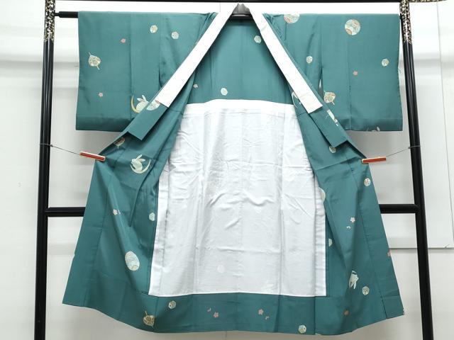 平和屋着物●上質な長襦袢 無双仕立て 兎 鞠 サイコロ 三越扱い 正絹 逸品 CAAZ8830th