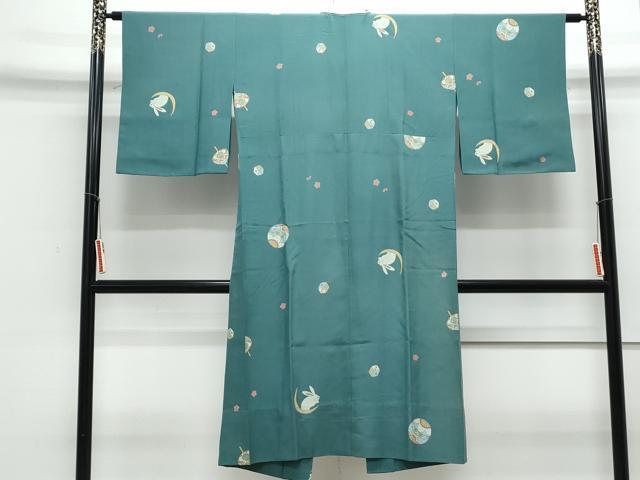 平和屋着物●上質な長襦袢 無双仕立て 兎 鞠 サイコロ 三越扱い 正絹 逸品 CAAZ8830th
