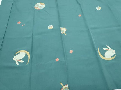 平和屋着物●上質な長襦袢 無双仕立て 兎 鞠 サイコロ 三越扱い 正絹 逸品 CAAZ8830th
