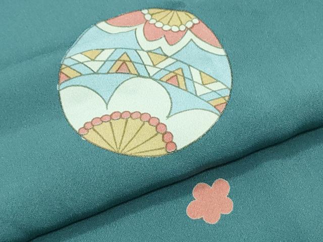 平和屋着物●上質な長襦袢 無双仕立て 兎 鞠 サイコロ 三越扱い 正絹 逸品 CAAZ8830th