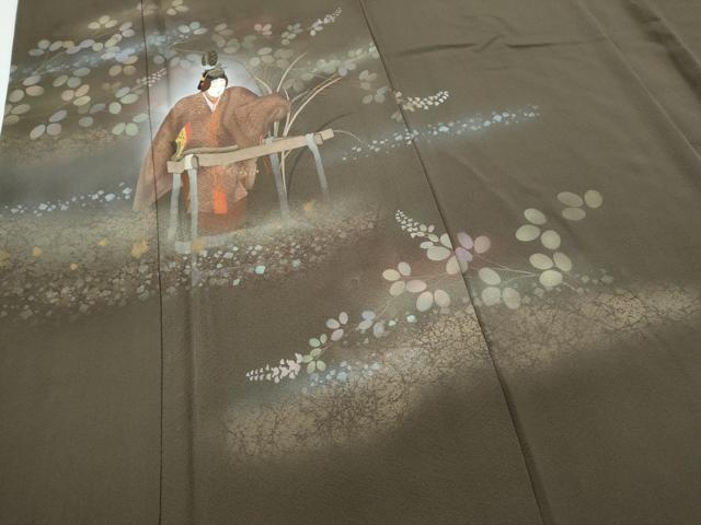 平和屋着物▽訪問着 蛍暈し 能 金彩 正絹 逸品 CAAZ9004th