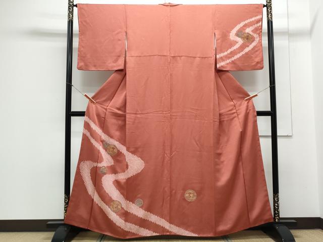 平和屋着物▽中国三大刺繍 スワトウ刺繍 総刺繍 訪問着 絞り 雪輪