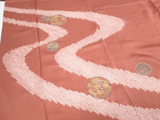 平和屋着物▽中国三大刺繍 スワトウ刺繍 総刺繍 訪問着 絞り 雪輪