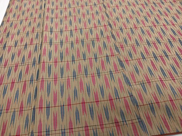 平和屋着物■上質な紬 矢羽文 正絹 逸品 CAAZ9416xi