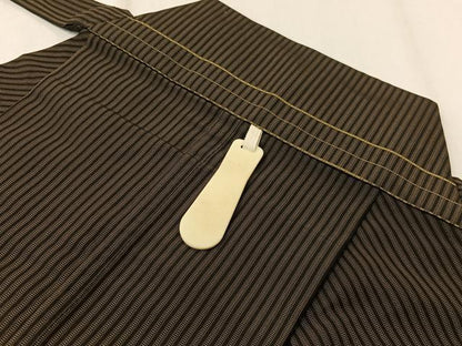 平和屋着物●男性 馬乗り袴 縞 正絹 逸品 未使用 CAAZ9973vp