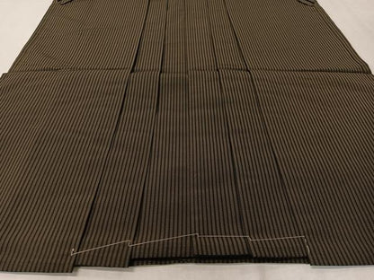 平和屋着物●男性 馬乗り袴 縞 正絹 逸品 未使用 CAAZ9973vp
