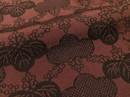 平和屋着物●訪問着 型染め 本草木染 切嵌更紗唐草文 鬼しぼ縮緬 正絹 逸品 CAAZ9988vp