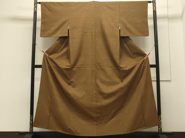 平和屋着物■上質な紬 流線文 正絹 逸品 CABA0158oy