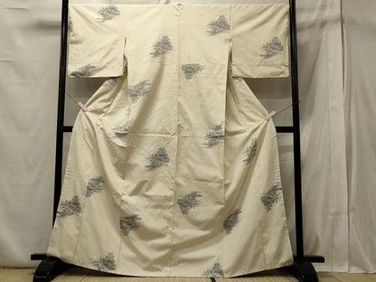 平和屋着物■上質な紬　風景文　正絹　逸品　CABA0344oy
