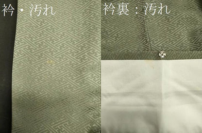 平和屋着物■訪問着　駒刺繍　絞り　糸車花唐草文　金銀彩　正絹　逸品　CABA0376oy