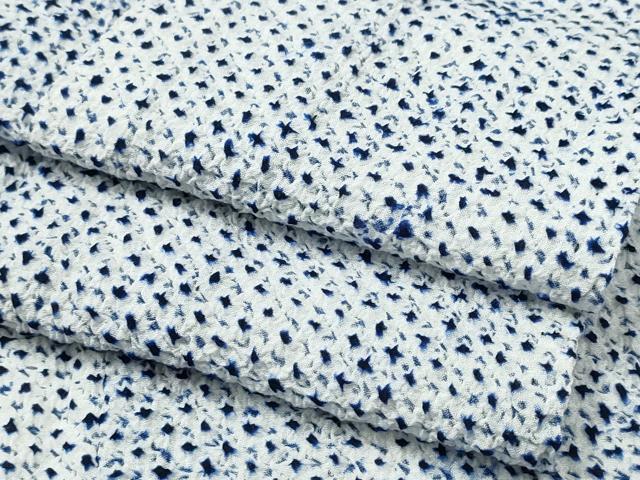 平和屋着物∴夏物　浴衣　有松鳴海絞り　三浦絞り　綿　逸品　CABA0408ng