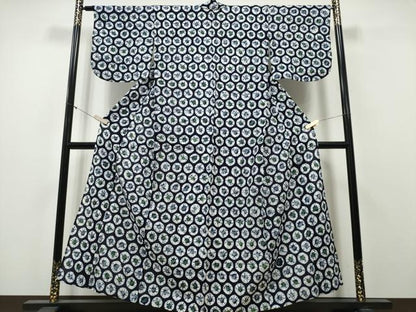 平和屋着物∴夏物 浴衣 有松鳴海絞り 吉祥丸文 綿 逸品 CABA0412ng