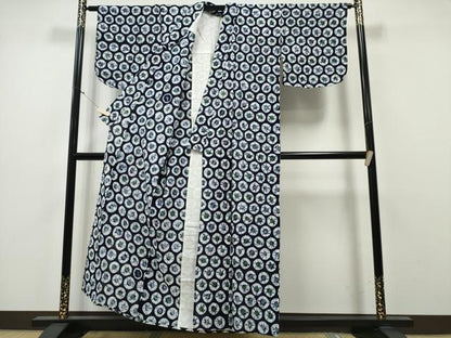 平和屋着物∴夏物 浴衣 有松鳴海絞り 吉祥丸文 綿 逸品 CABA0412ng