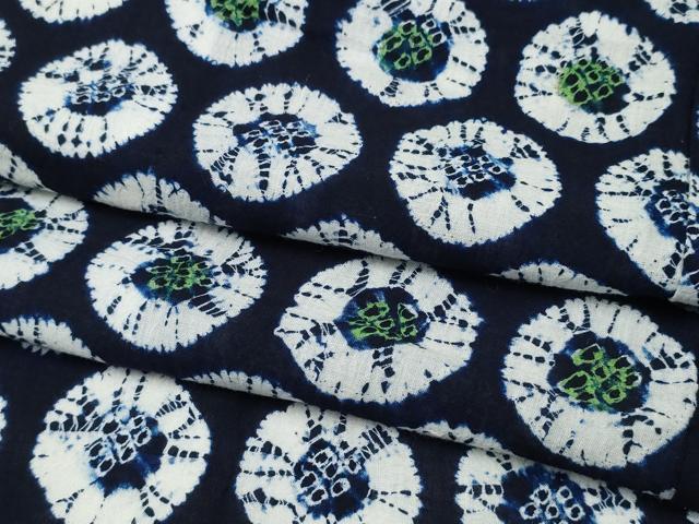平和屋着物∴夏物 浴衣 有松鳴海絞り 吉祥丸文 綿 逸品 CABA0412ng