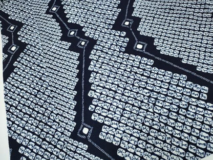 平和屋着物∴夏物 浴衣 有松鳴海絞り 蜘蛛絞り 変わり吉祥間道 綿 逸品 未使用 CAAY4790ng
