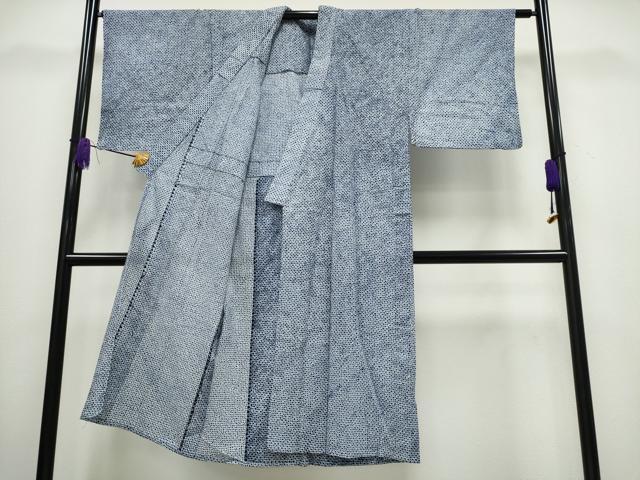 平和屋着物∴夏物 男性 浴衣 有松鳴海絞り 三浦絞り 綿 逸品 CABA0435ng