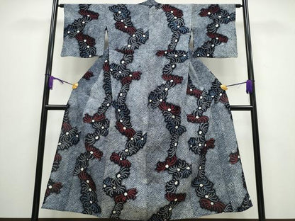 平和屋着物∴夏物 浴衣 有松鳴海絞り 乱菊 綿 逸品 CABA0447ng